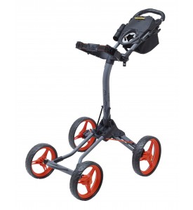 BagBoy QUAD XL  Push Cart Gray / Orange Color